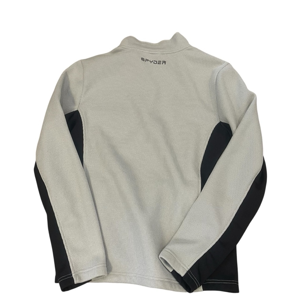 Men’s Spyder Bandit Outbound Black and Grey Fleece 1/4 Zip Jacket Pullover - Picture 3 of 5